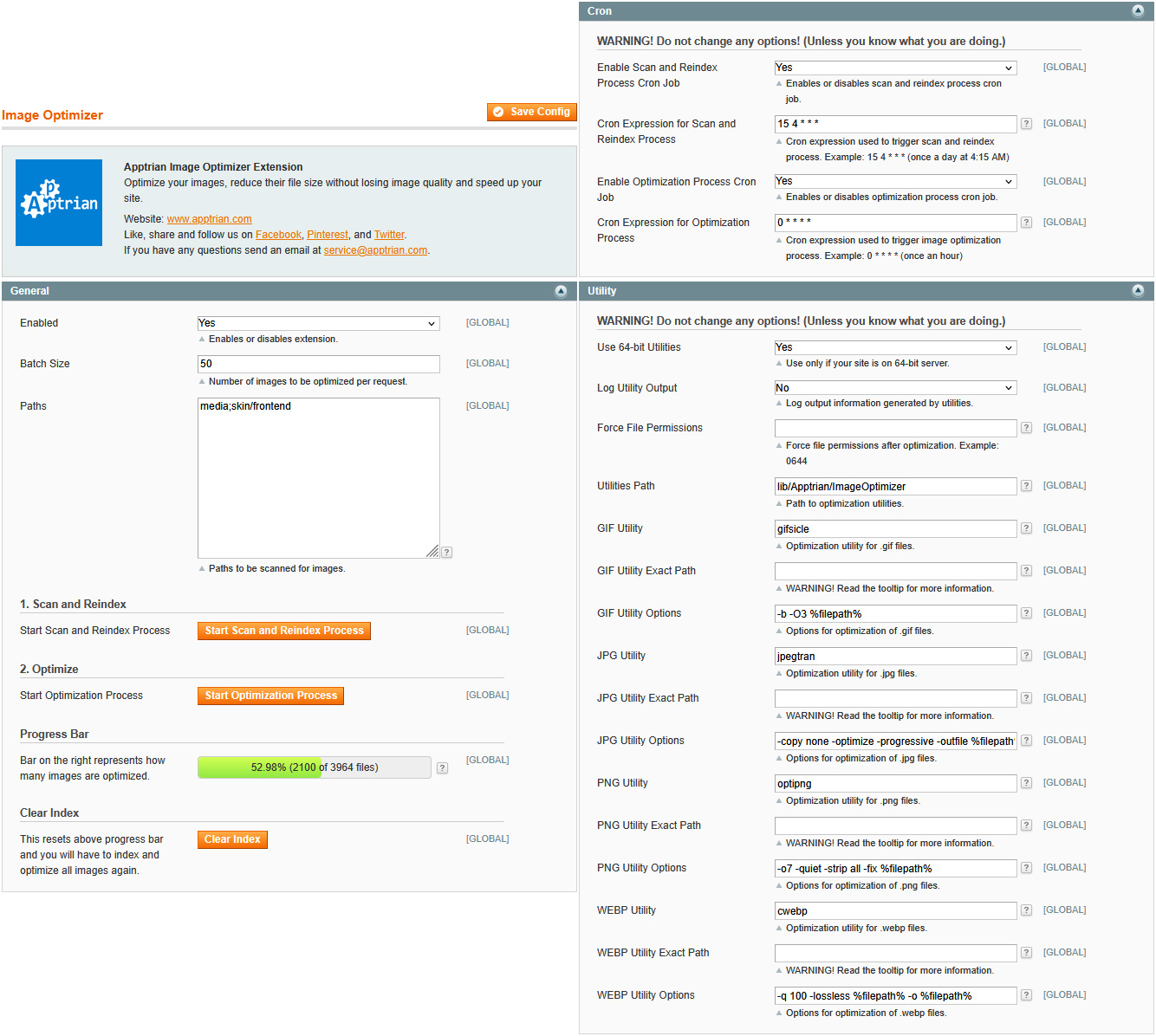 Apptrian Image Optimizer for Magento