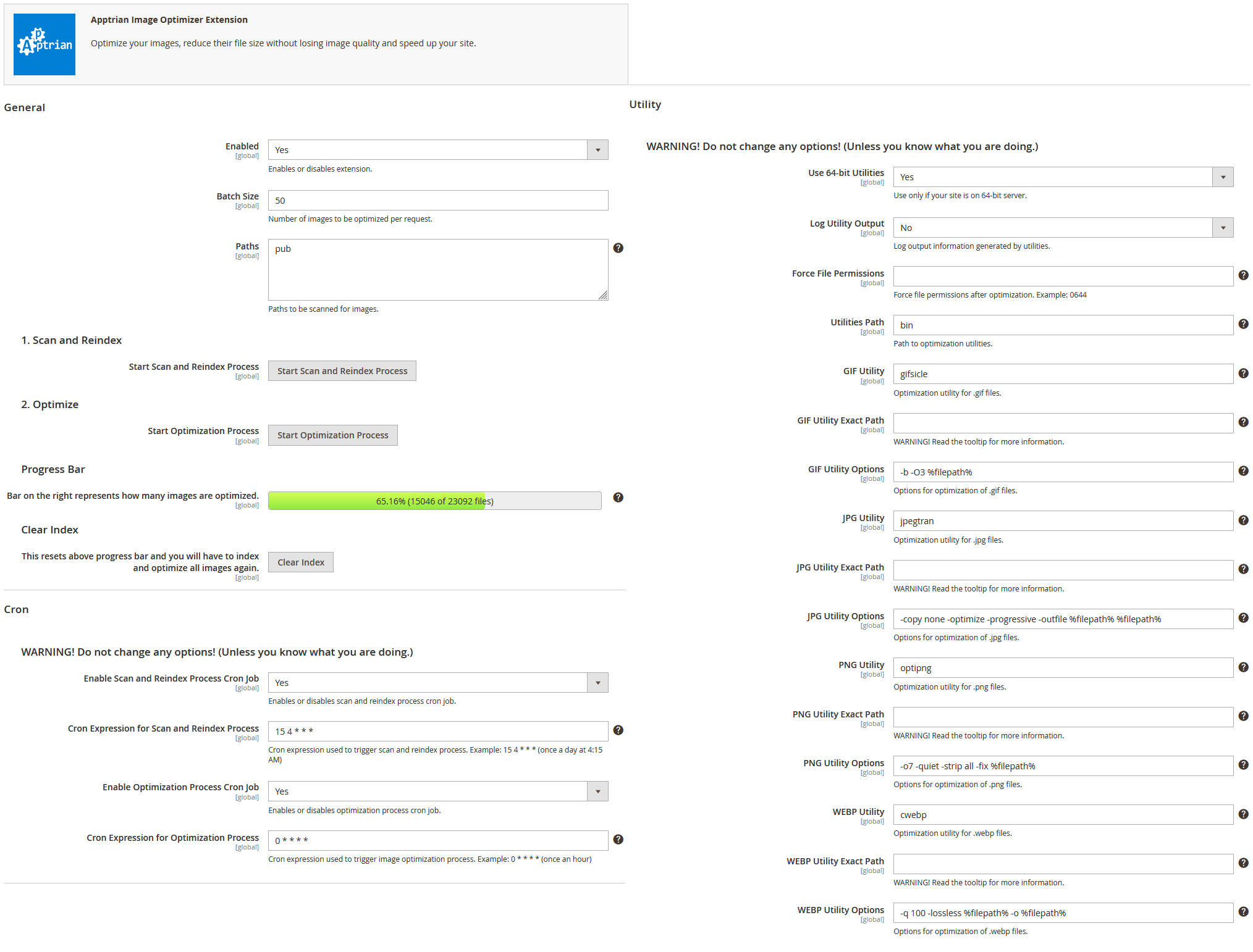 Apptrian Image Optimizer for Magento