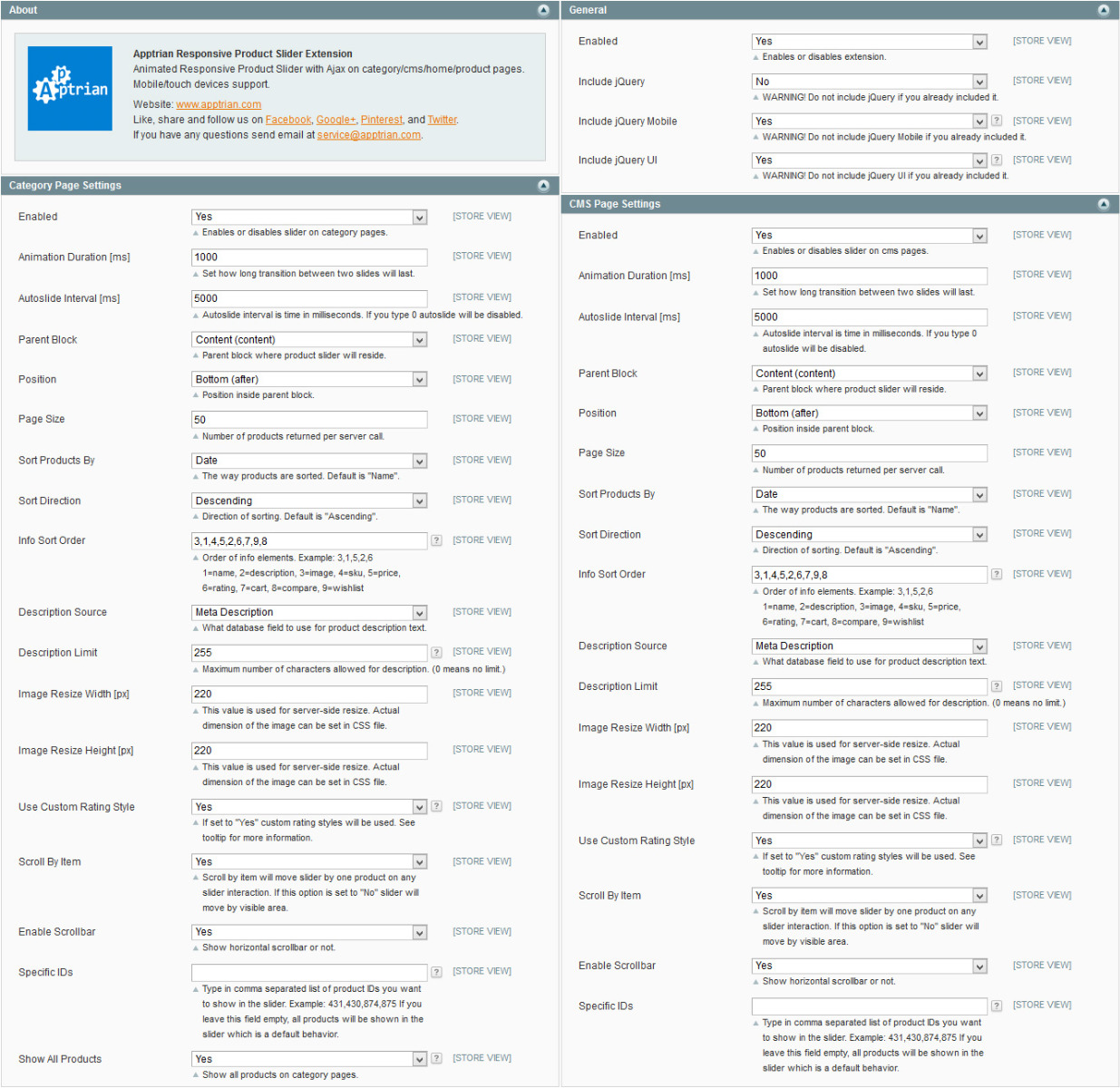 Apptrian Responsive Product Slider for Magento 1 OpenMage