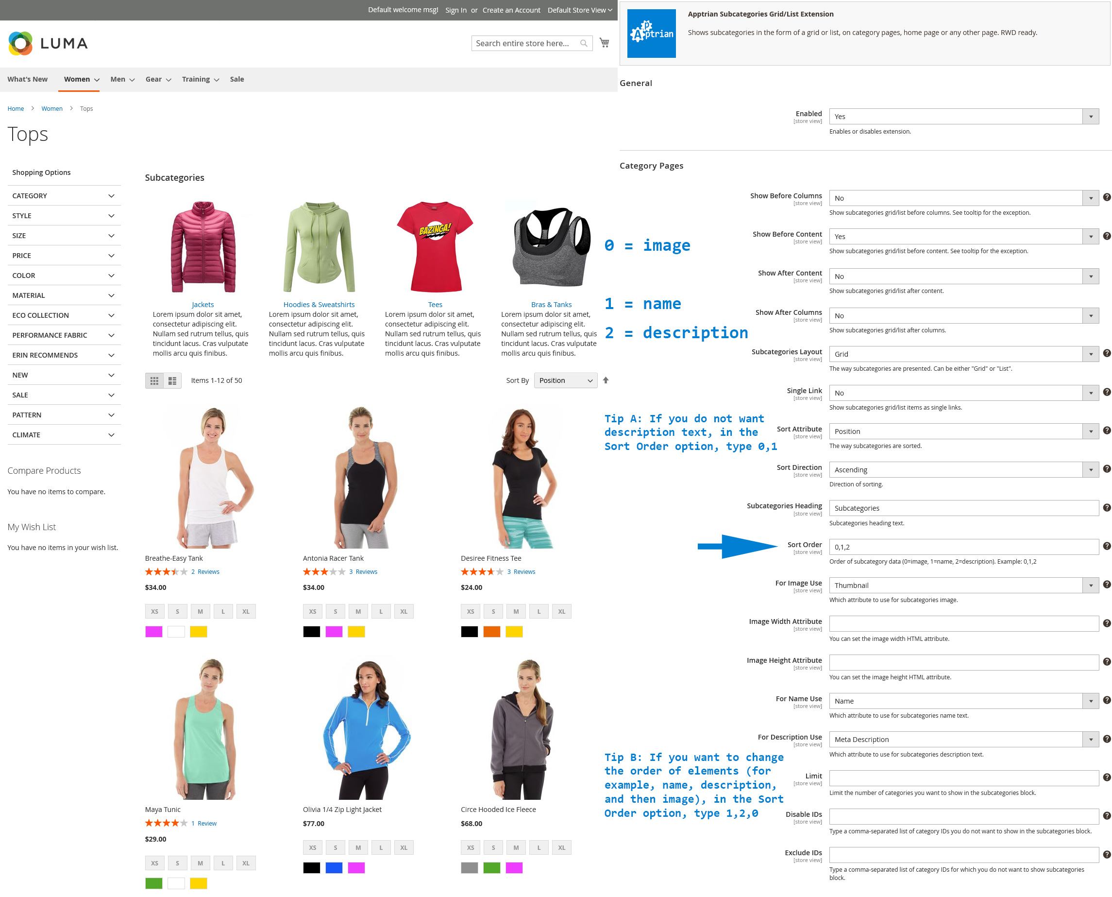 Apptrian - Subcategories Grid/List for Magento Adobe Commerce