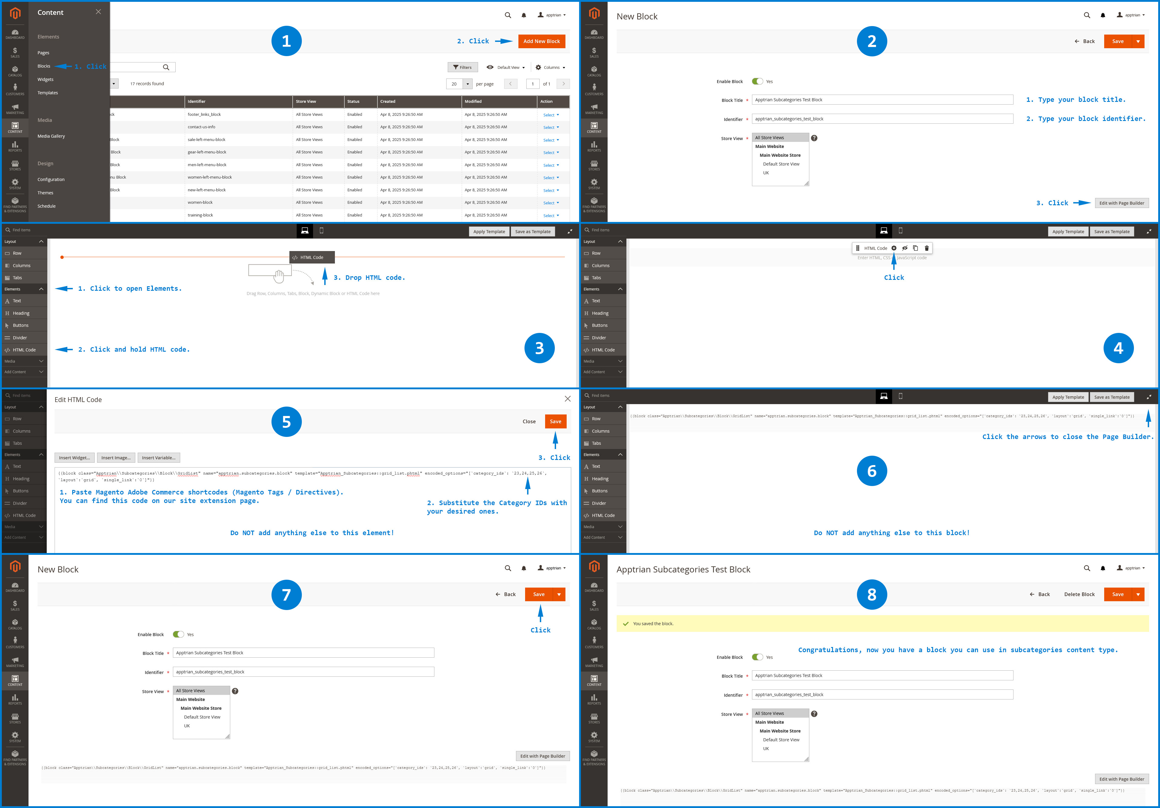 Apptrian - Subcategories Grid/List for Magento Adobe Commerce