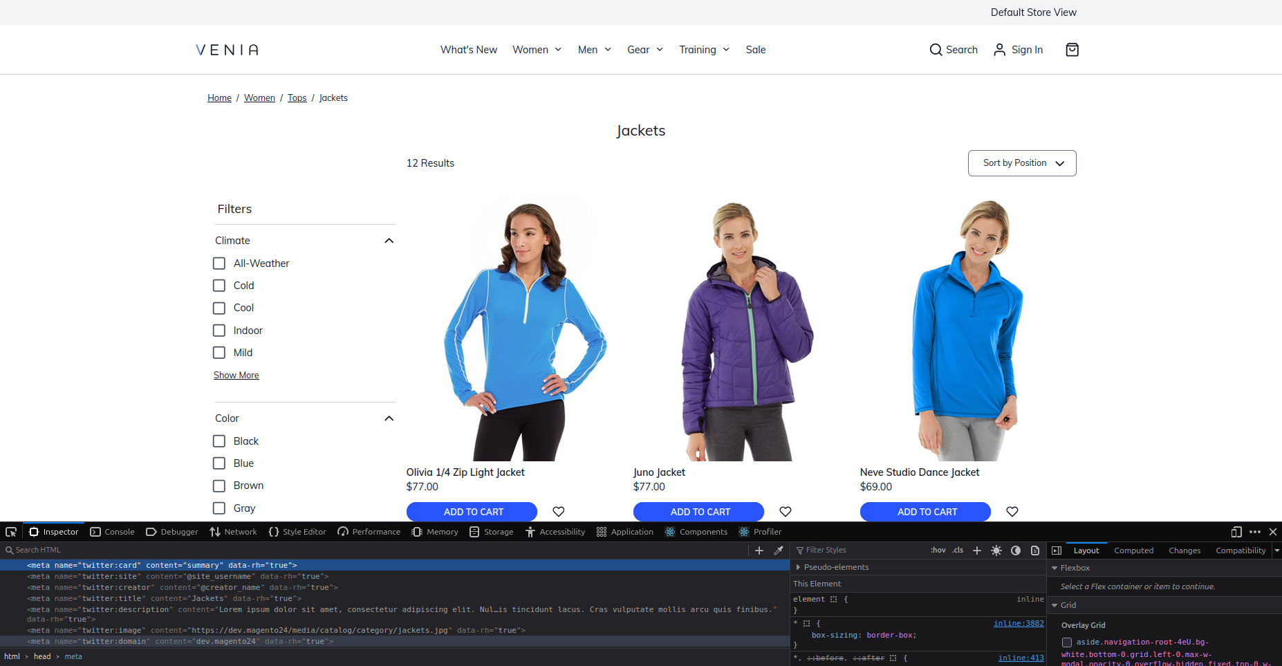 Apptrian - X Cards Meta Tags PWA Studio for Magento Adobe Commerce
